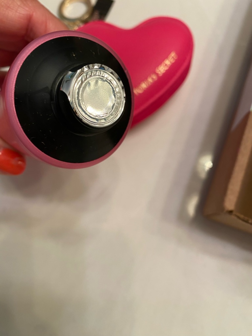 Victoria's Secret Pink Heart Keychain and Pure Seduction Lotion - Picture 3 of 4